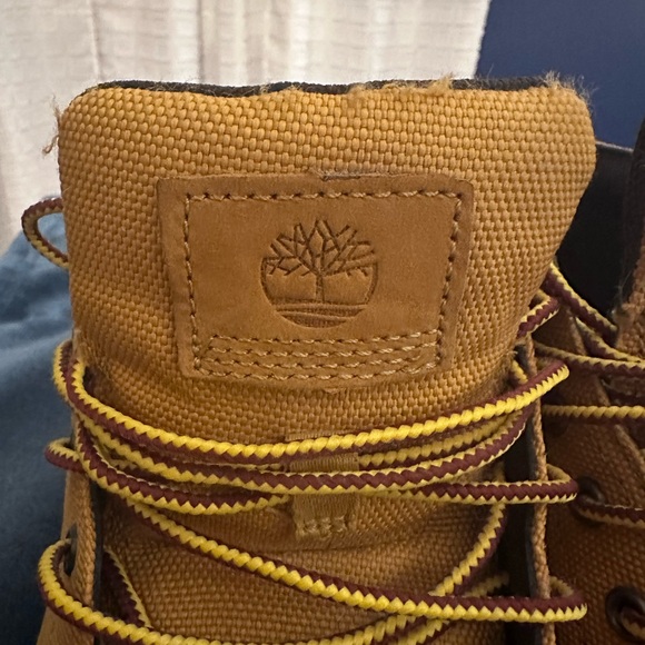 Timberland Davis Square Chukka Mens Wheat Nubuck Canvas Boots A1OI3 Size 10.5